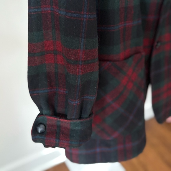 Pendleton Jacket Mens XL Tartan Plaid Wool Button Up Fall Western Heavy Vintage - Picture 4 of 4